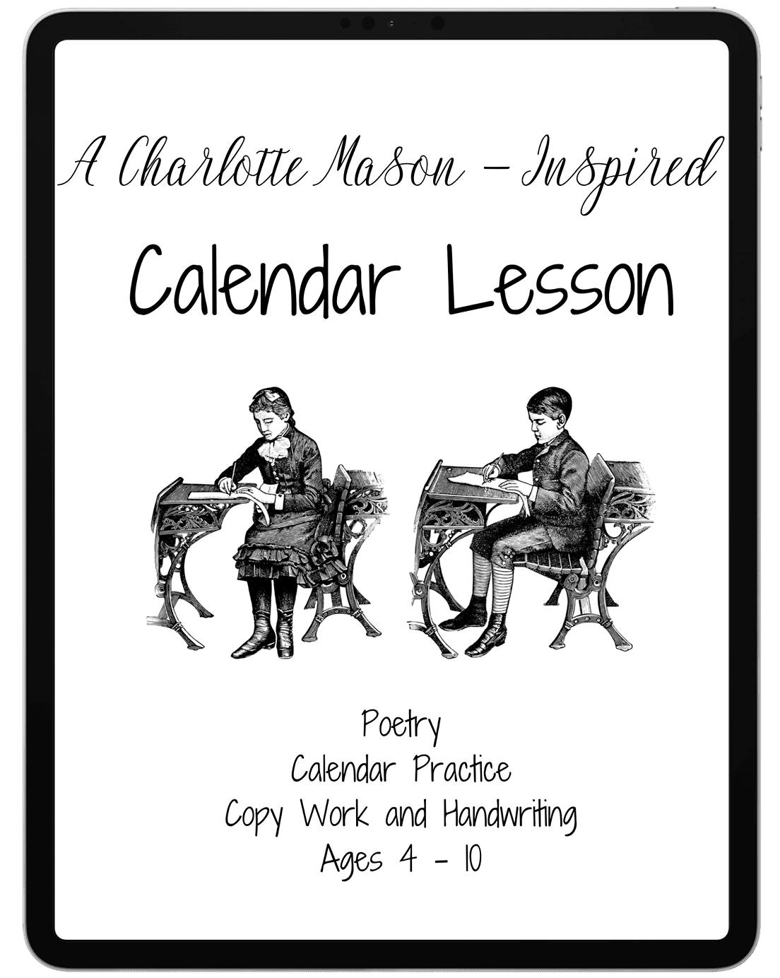 Charlotte mason calendar lessons copywork family style homeschooling